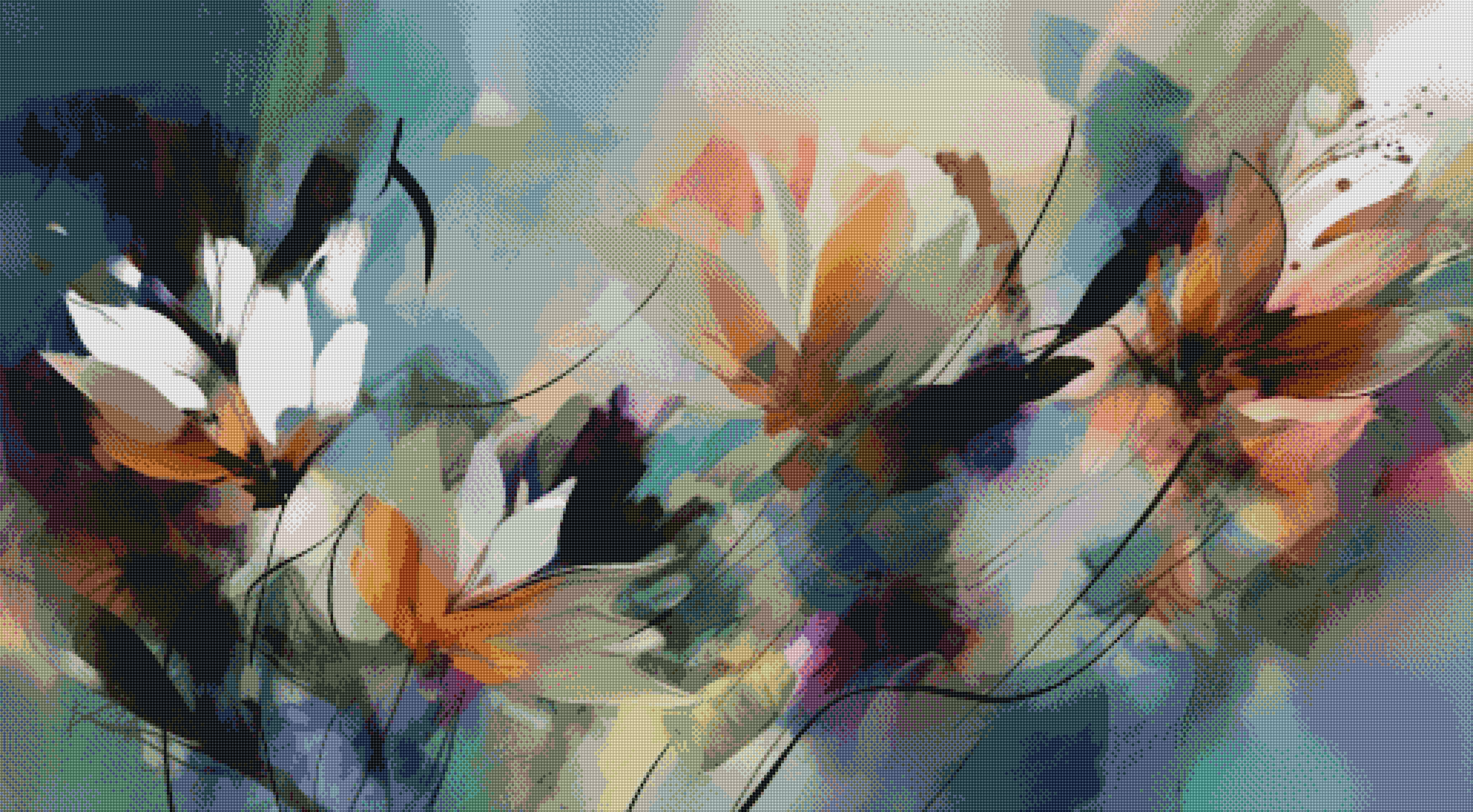 Mai | XXL Abstrakte Blumen
