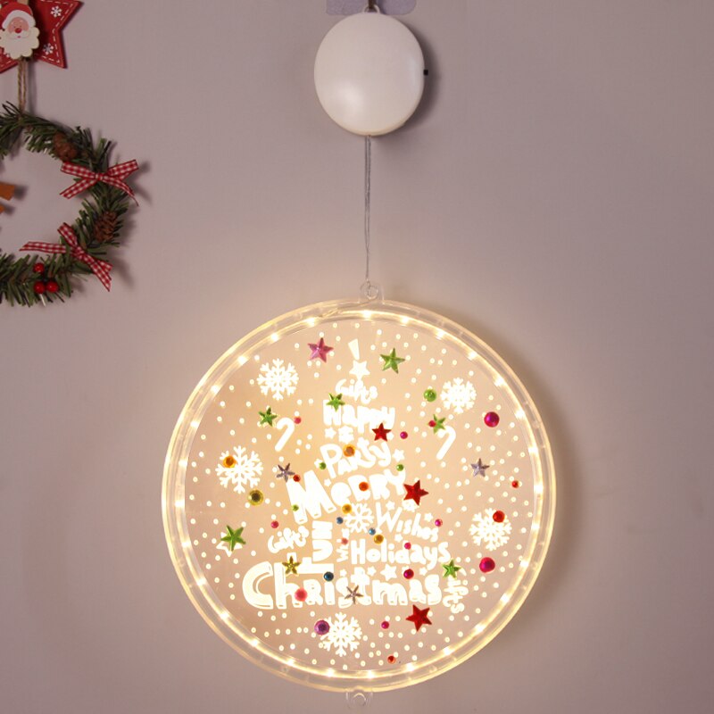 Weihnachten -  LED Fensterbilder zum Aufhängen