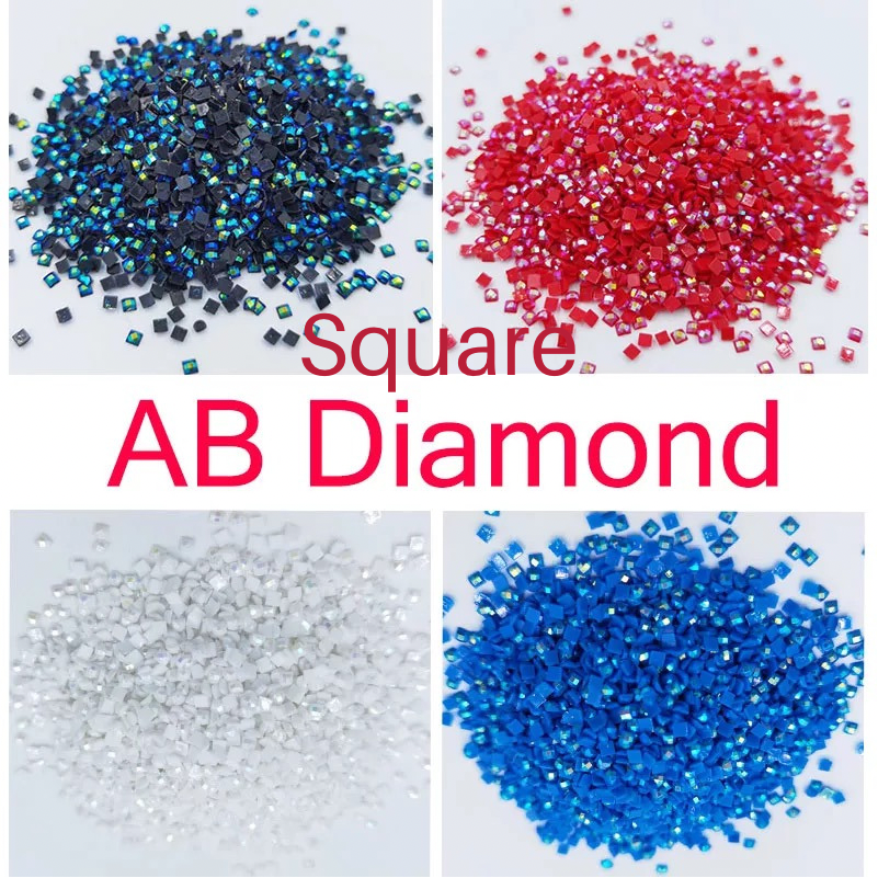 AB Ersatz Steine - Aurora Borealis Eckige Steine