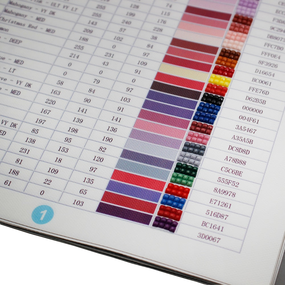 Color Card / Farb Karte DMC 447