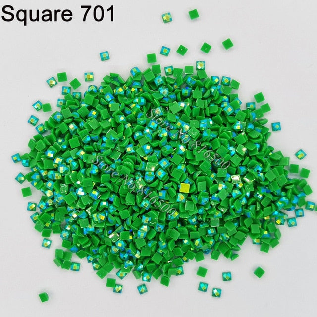 AB Ersatz Steine - Aurora Borealis Eckige Steine