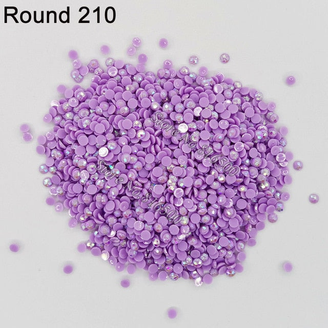 AB Ersatz Steine - Aurora Borealis Runde Steine