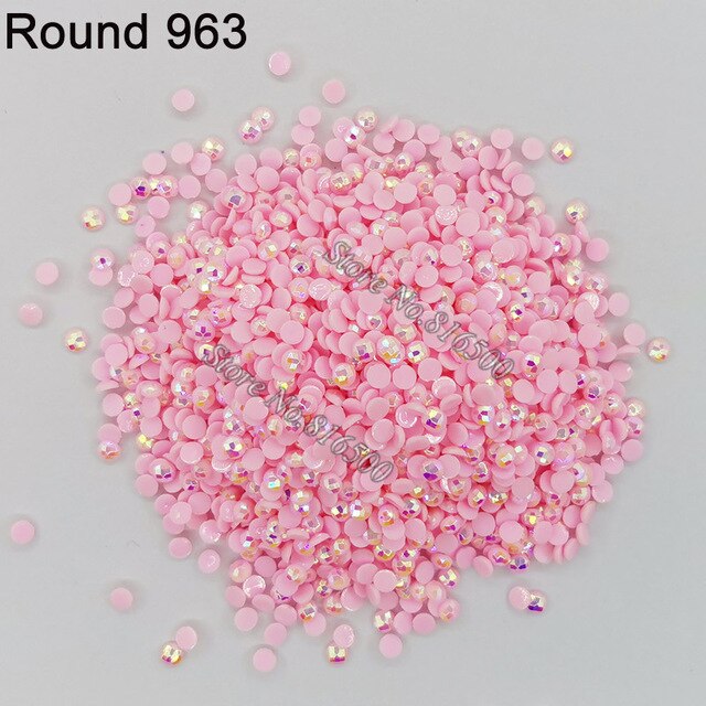 AB Ersatz Steine - Aurora Borealis Runde Steine