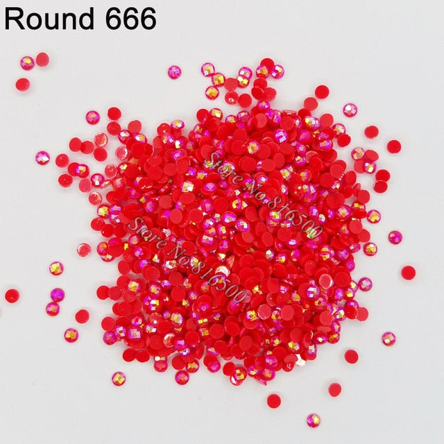 AB Ersatz Steine - Aurora Borealis Runde Steine