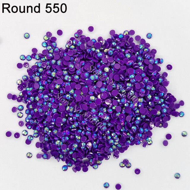 AB Ersatz Steine - Aurora Borealis Runde Steine