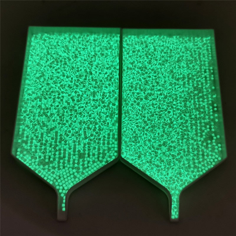 Leuchtsteine - Glow in the Dark - Runde und Eckige Steine