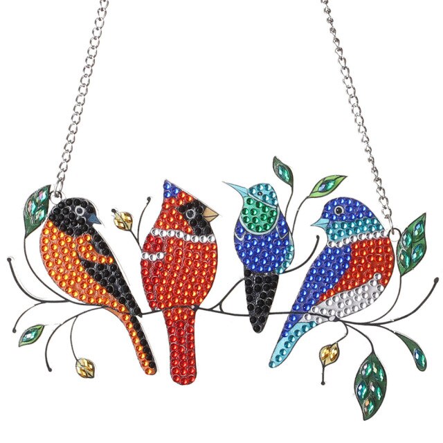 Vogel Ornamente 4-7 zum Aufhängen  | Für Anfänger