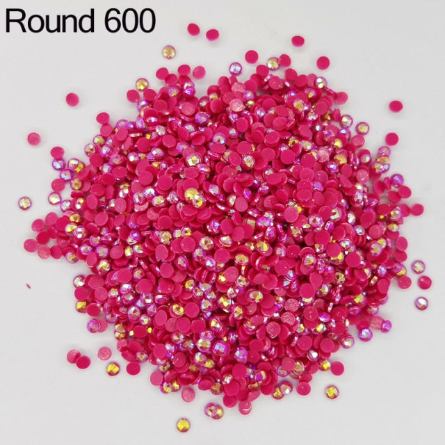 AB Ersatz Steine - Aurora Borealis Runde Steine