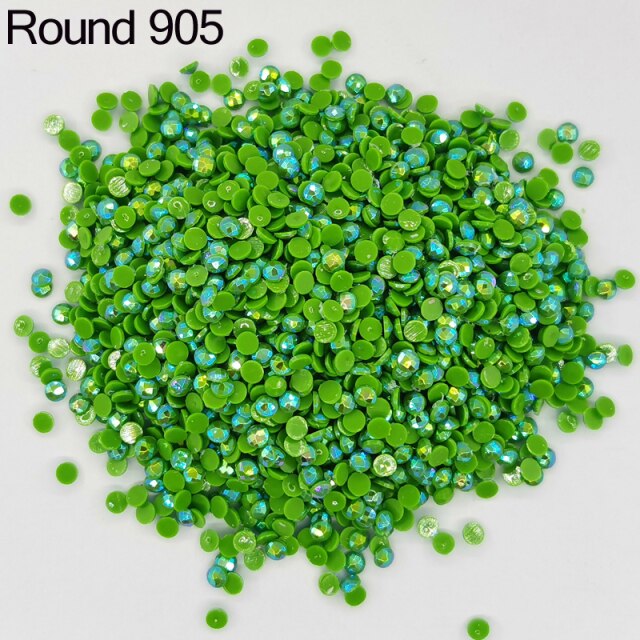 AB Ersatz Steine - Aurora Borealis Runde Steine