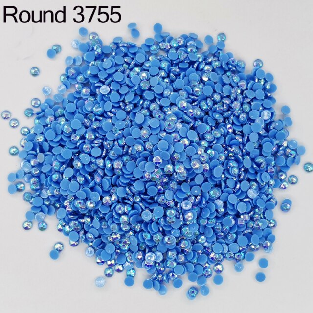 AB Ersatz Steine - Aurora Borealis Runde Steine