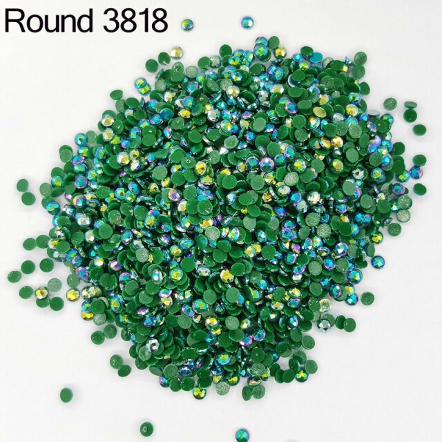 AB Ersatz Steine - Aurora Borealis Runde Steine