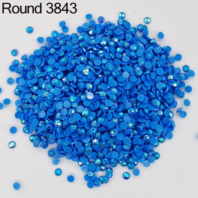 AB Ersatz Steine - Aurora Borealis Runde Steine