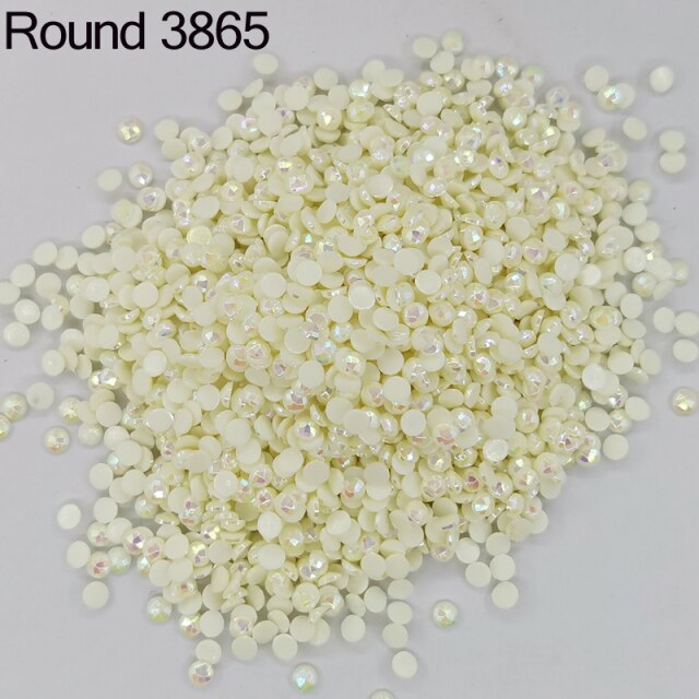 AB Ersatz Steine - Aurora Borealis Runde Steine