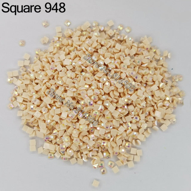 AB Ersatz Steine - Aurora Borealis Eckige Steine