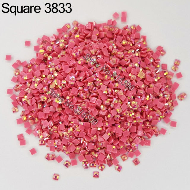 AB Ersatz Steine - Aurora Borealis Eckige Steine