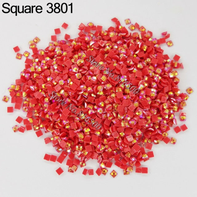 AB Ersatz Steine - Aurora Borealis Eckige Steine