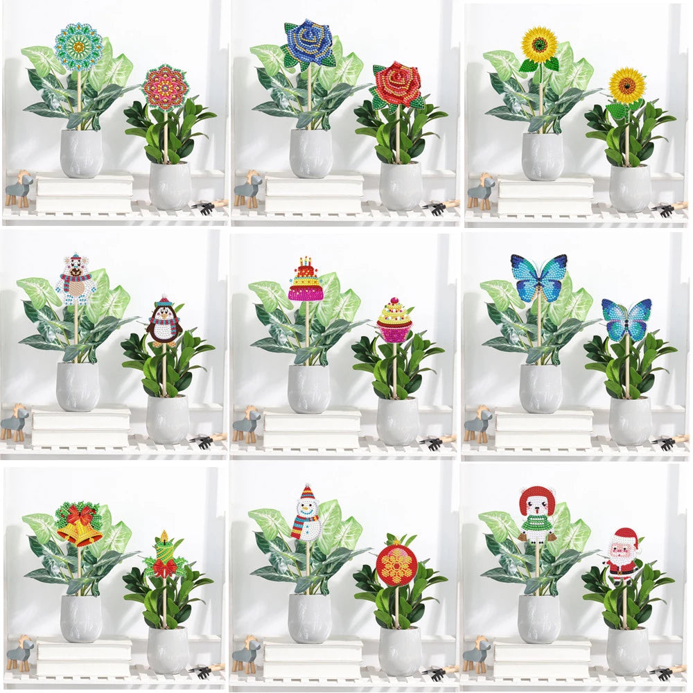 Blumen & Dekorations Stecker 2teilig.