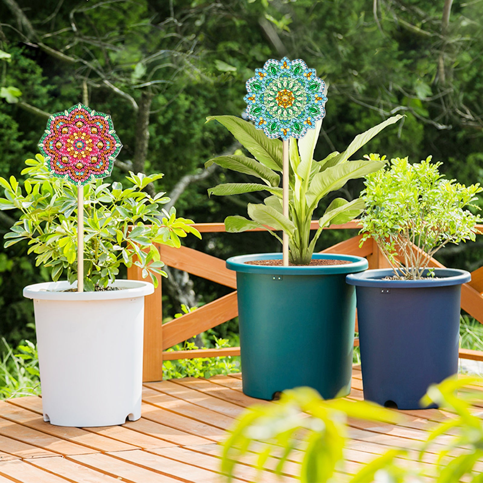 Blumen & Dekorations Stecker 2teilig.